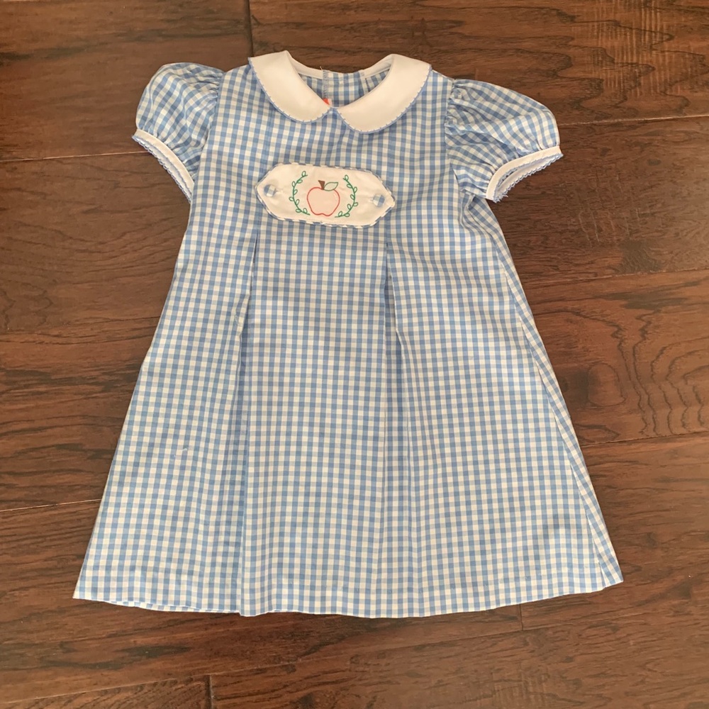 Shrimp & Grits Gingham Tab Dress Size 4